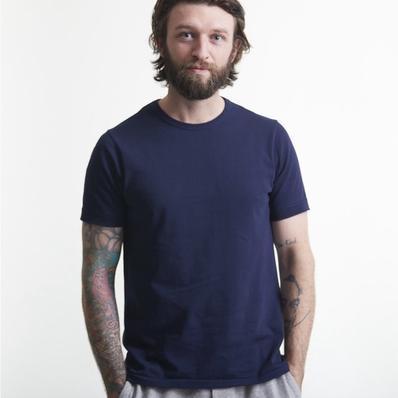 Merz B Schwanen Navy Blue T-Shirt - Picture 3 of 7